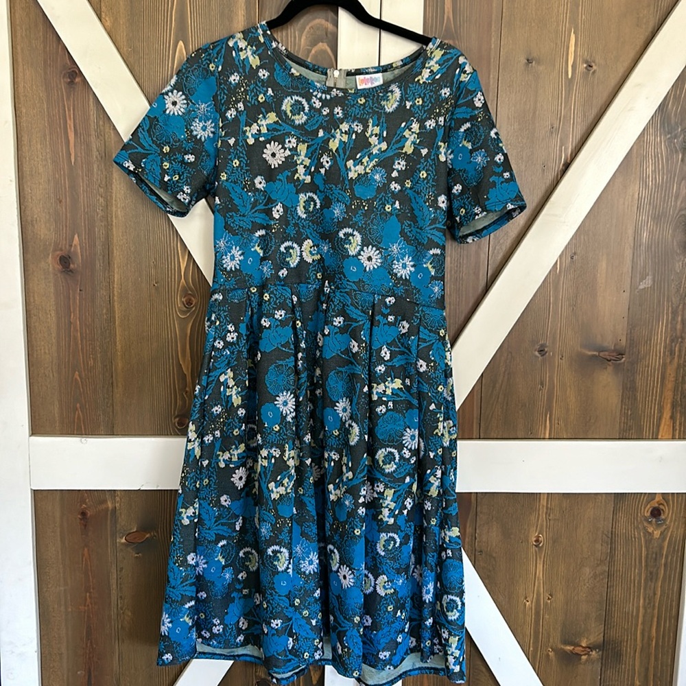 LuLaRoe Amelia jacquard fabric dress size XL